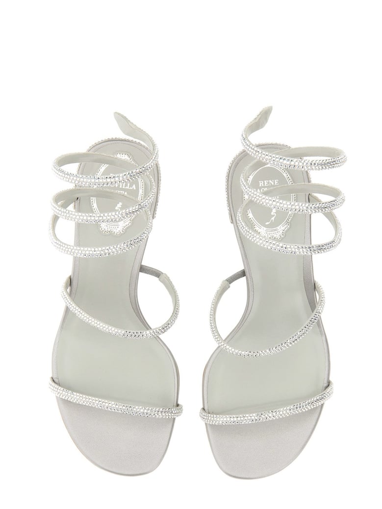 cleo sandal in silver by Selfnex