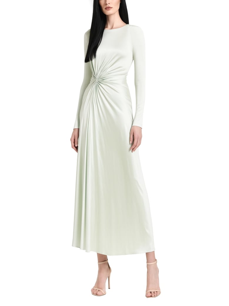 twist waist long dress by Selfnex