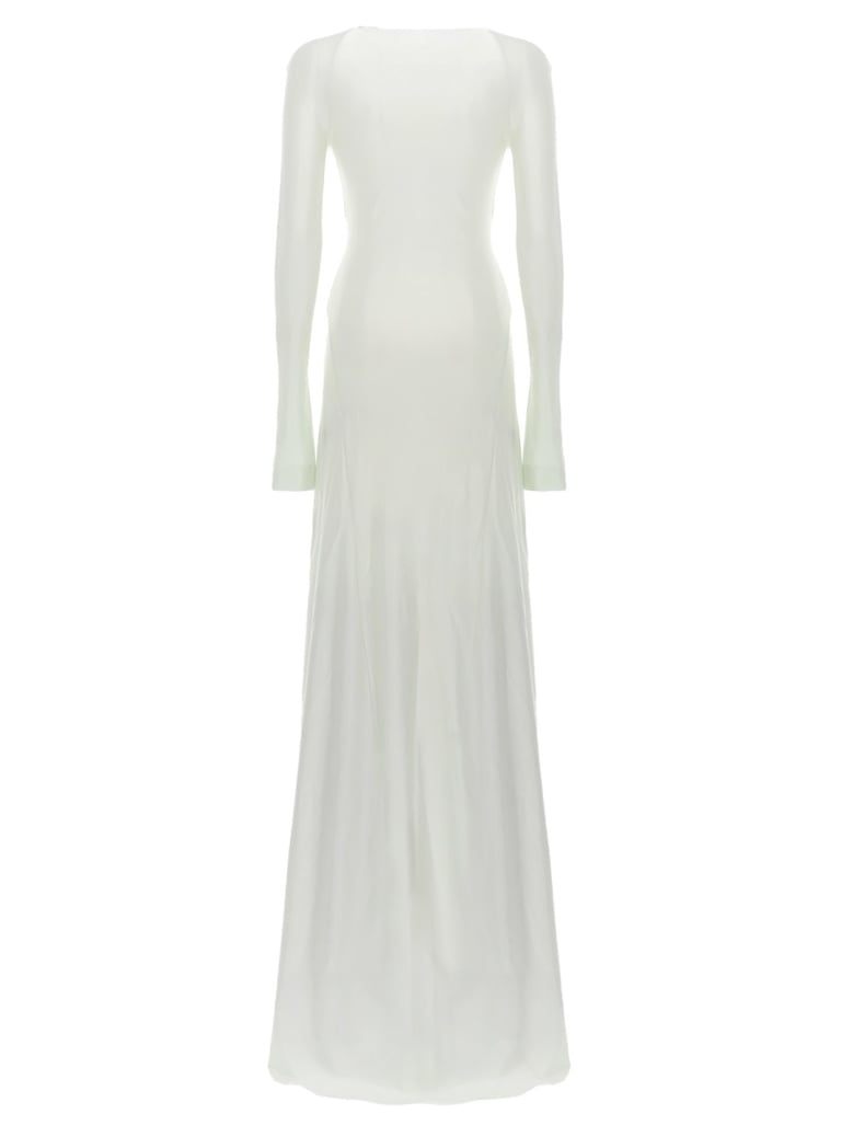 twist waist long dress by Selfnex