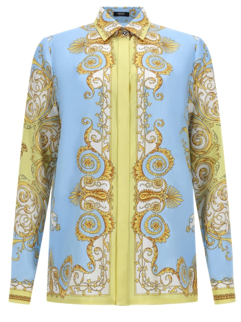 shirt baroque print silk by Selfnex