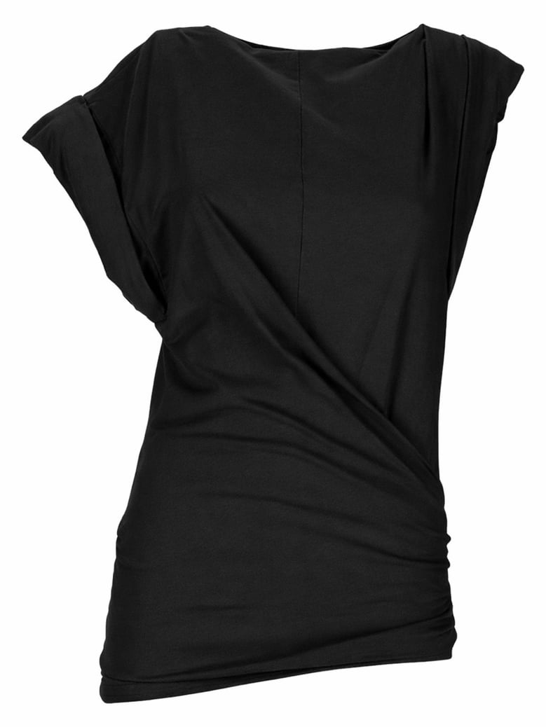 fitted cotton t-shirt in black by Selfnex
