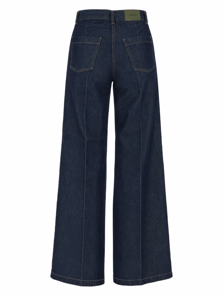 wide leg denim jeans by Selfnex
