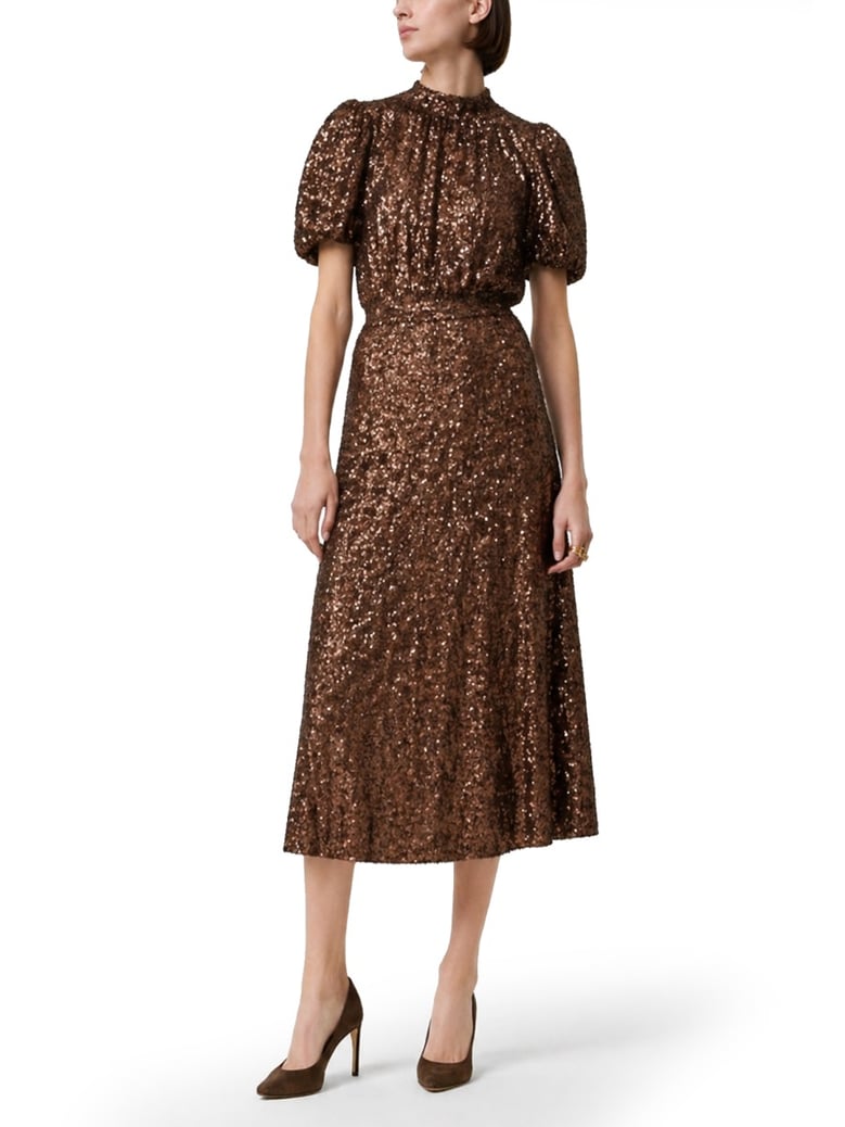 midi dress with sequins by Selfnex