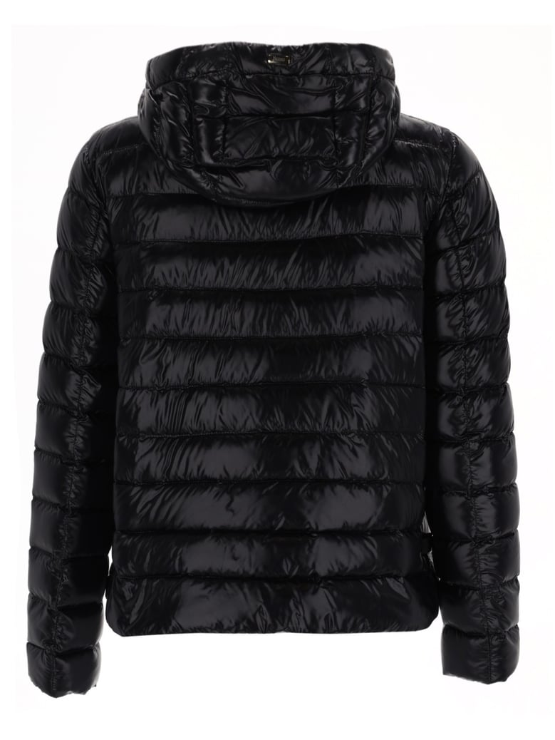 down jacket with hood by Selfnex