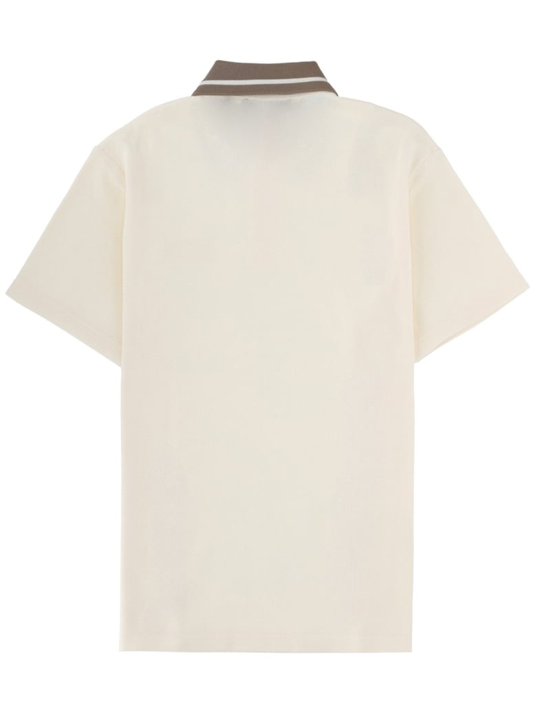 polo shirt patch logo ivory by Selfnex