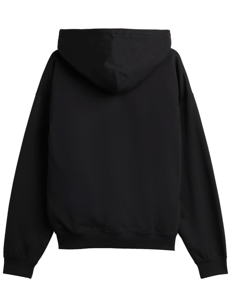 black regular fit hoodie by Selfnex