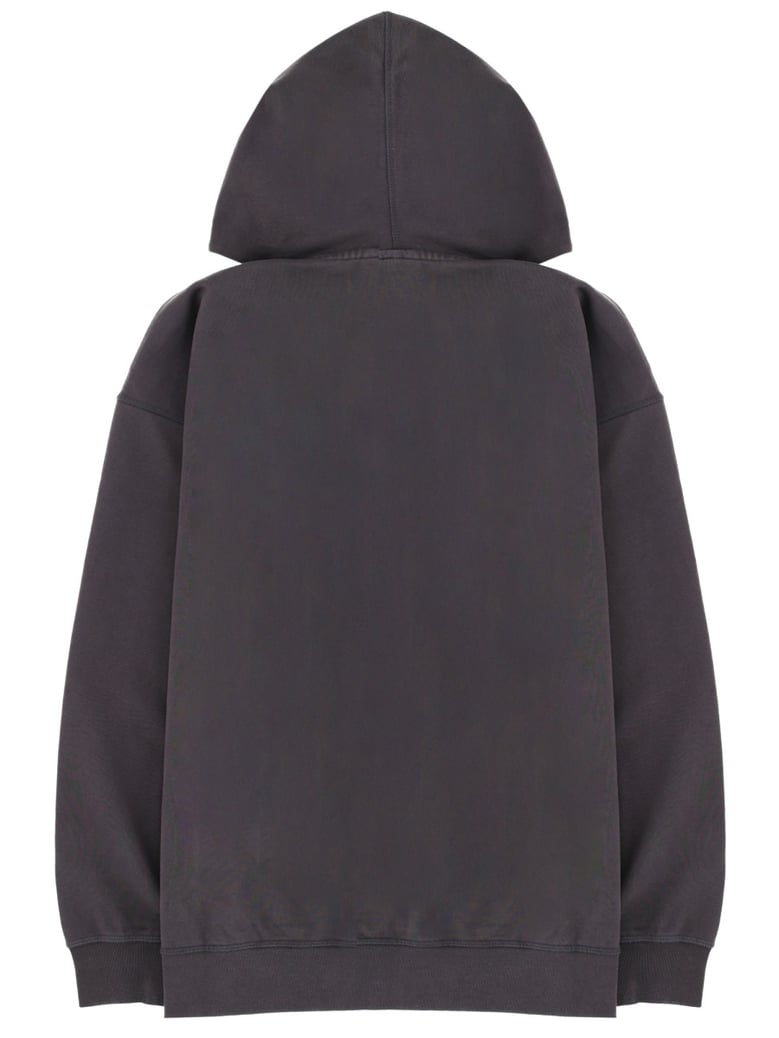 organic cotton hoodie in charcoal by Selfnex