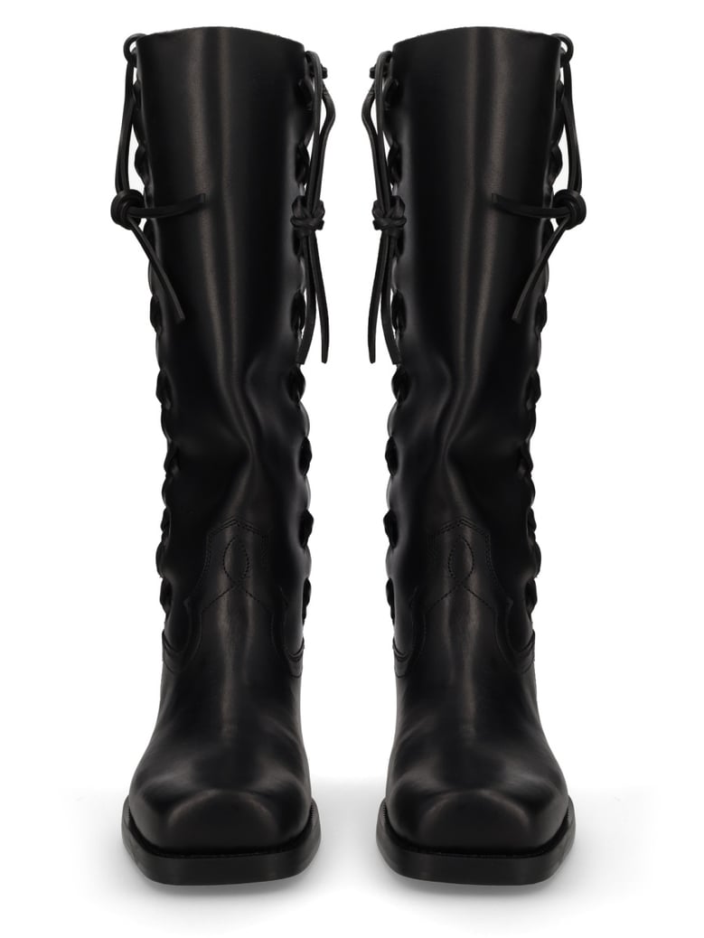 roxanne leather boots by Selfnex