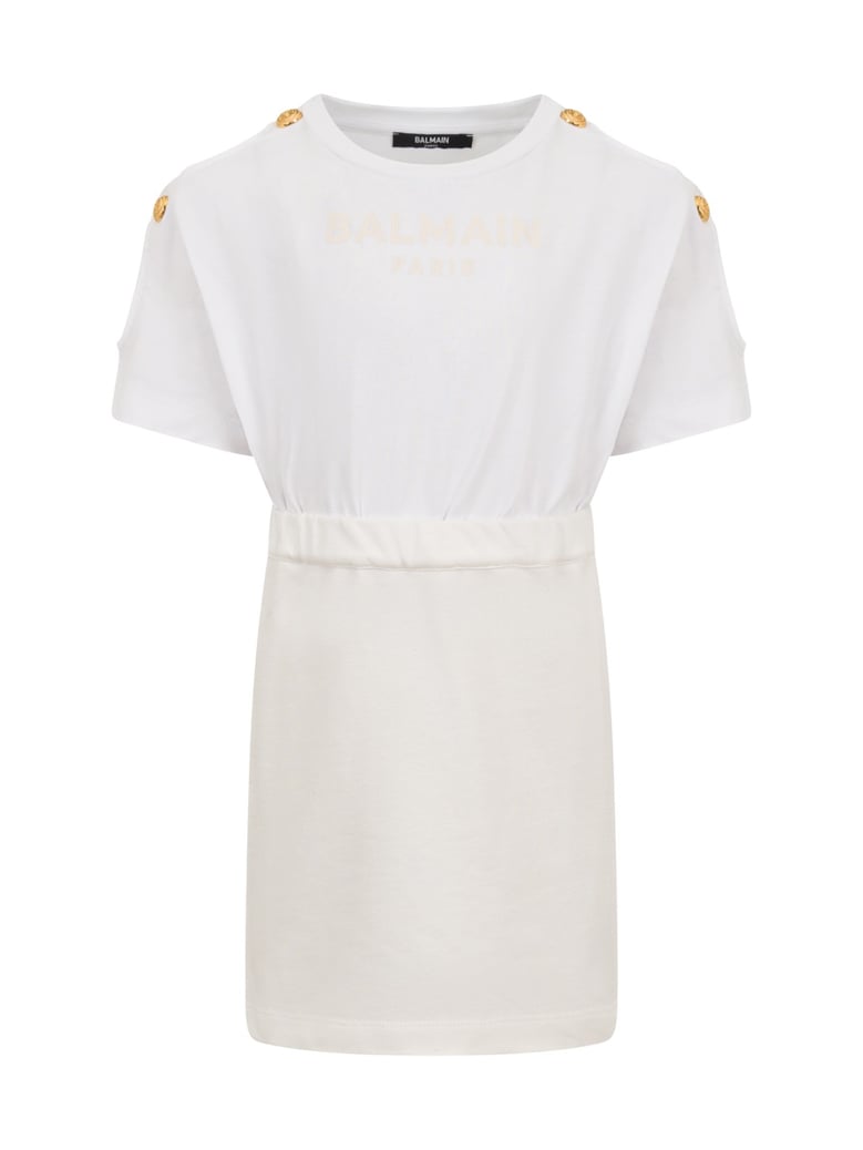 dress with logo white by Selfnex
