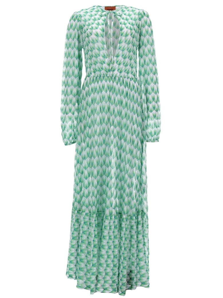 long cover-up dress green by Selfnex