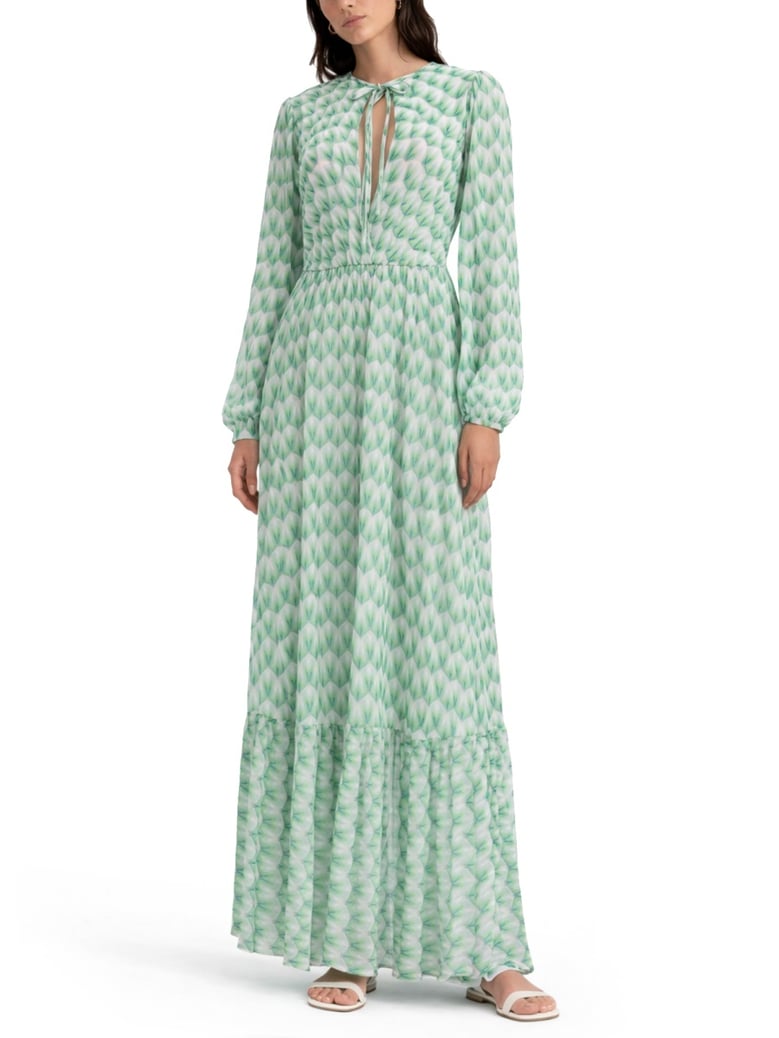 long cover-up dress green by Selfnex