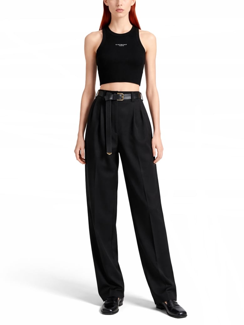 logo top in black cotton blend by Selfnex