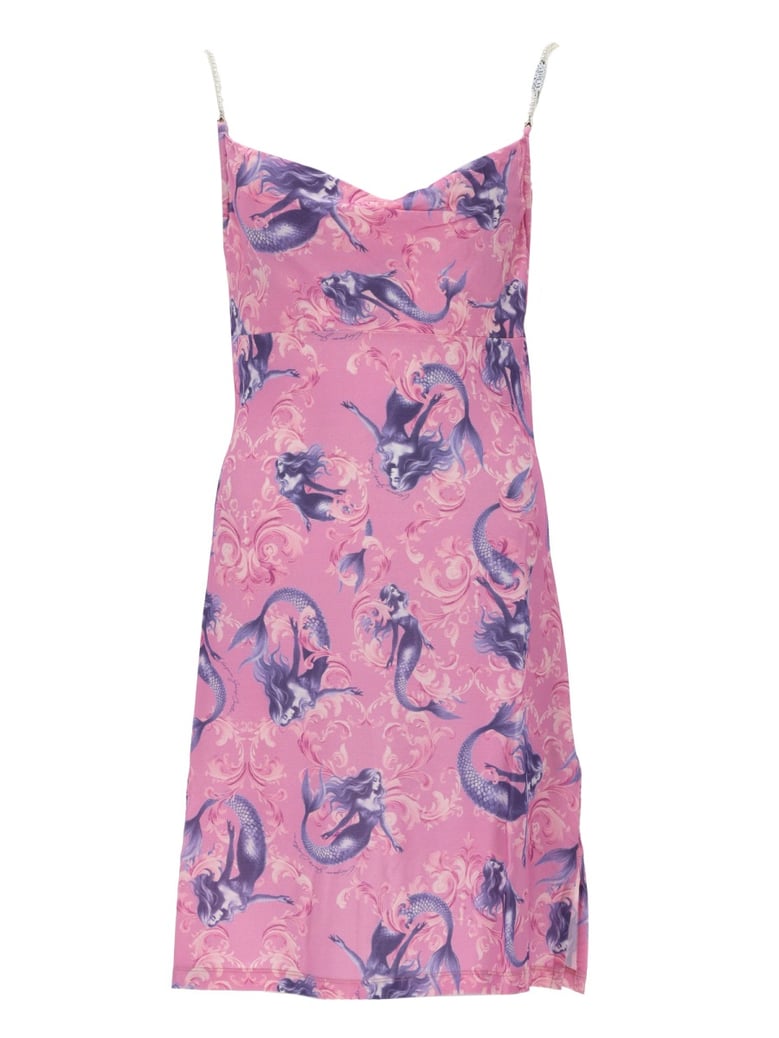mini dress satin pink by Selfnex