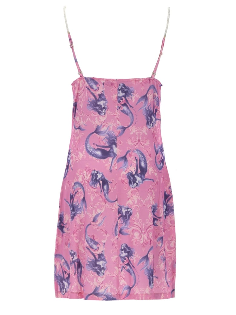 mini dress satin pink by Selfnex