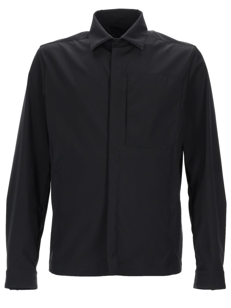 overshirt wool-blend black by Selfnex
