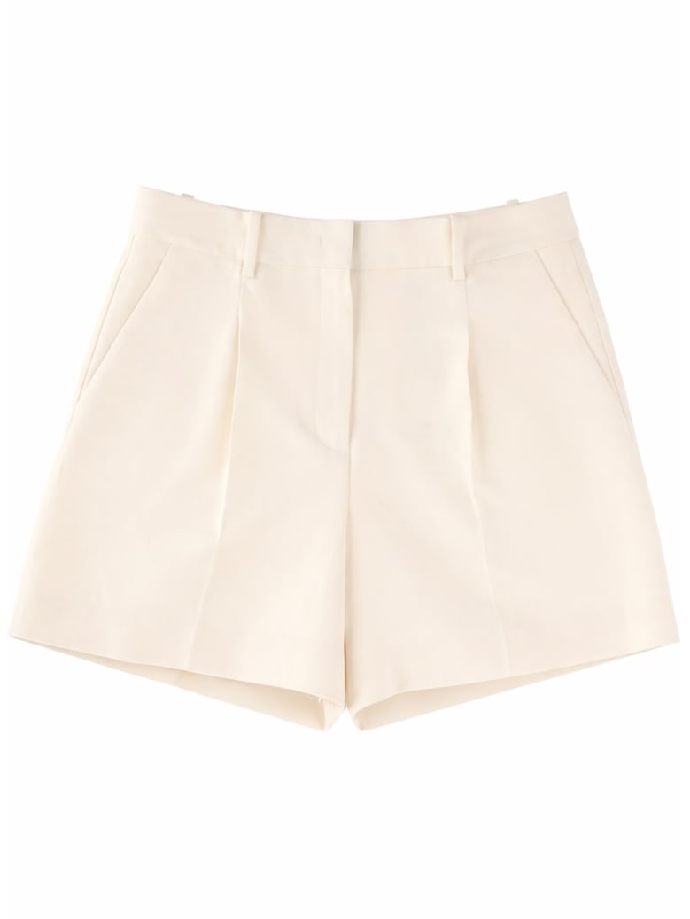fluid white shorts by Selfnex