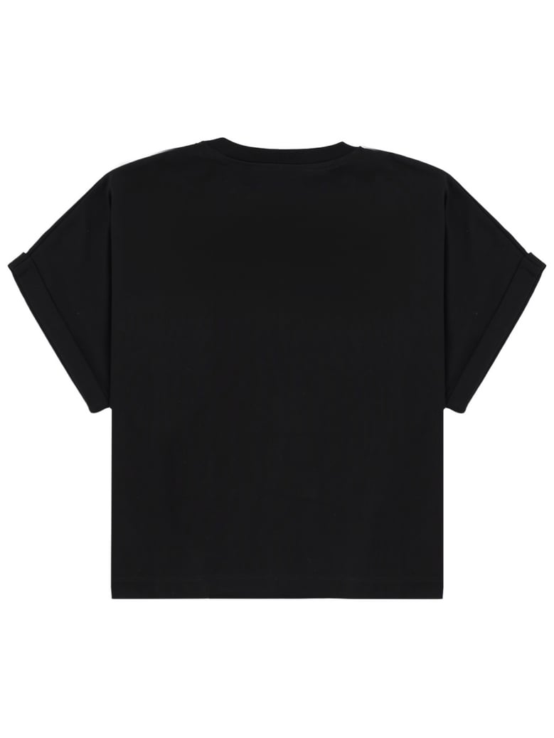 cropped t-shirt with logo by Selfnex
