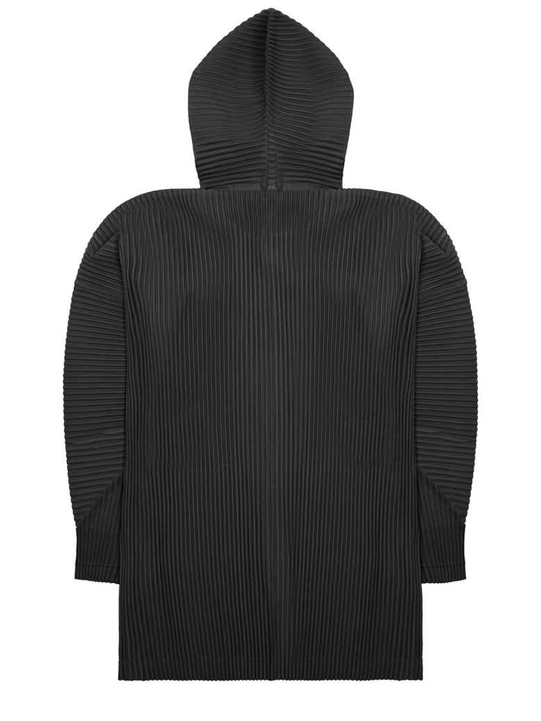 sweatshirt pleated with buttons black by Selfnex