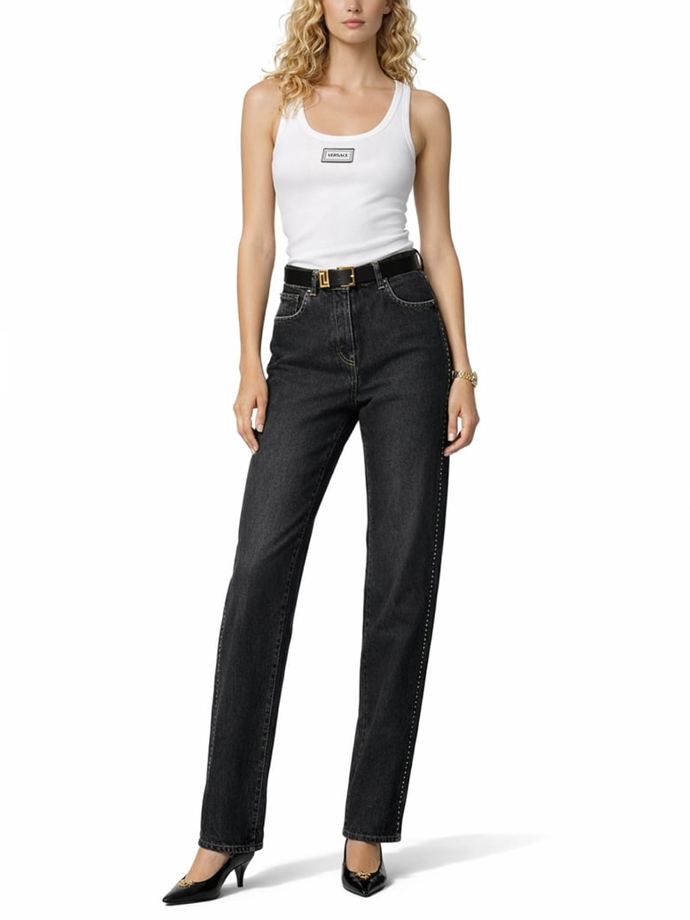 tank top with logo white by Selfnex