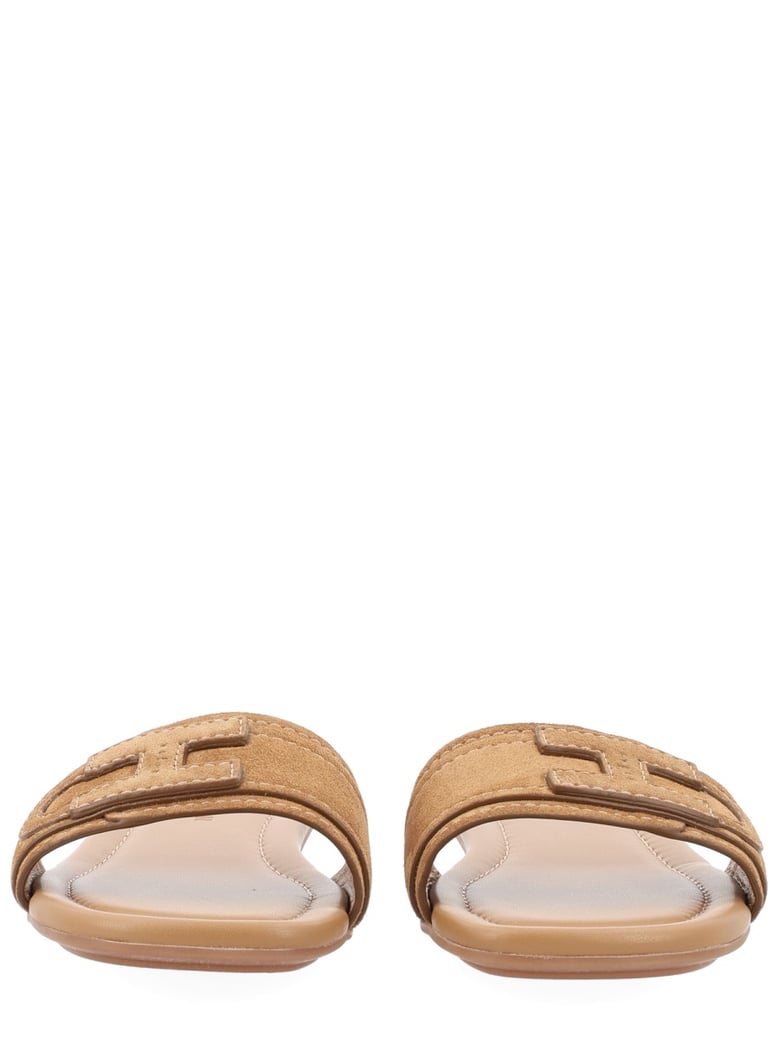 sandals flat brown by Selfnex