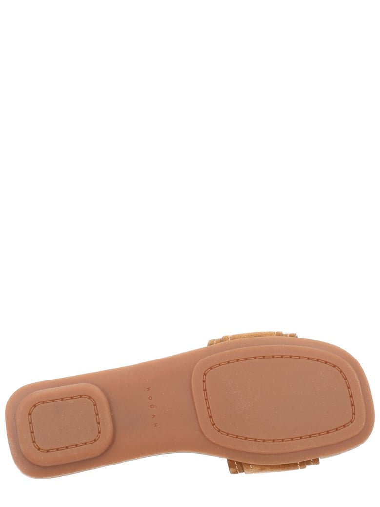 sandals flat brown by Selfnex
