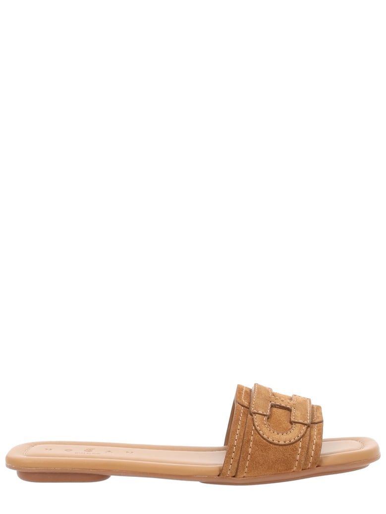 sandals flat brown by Selfnex