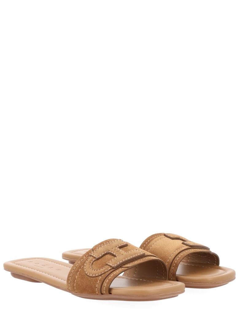 sandals flat brown by Selfnex