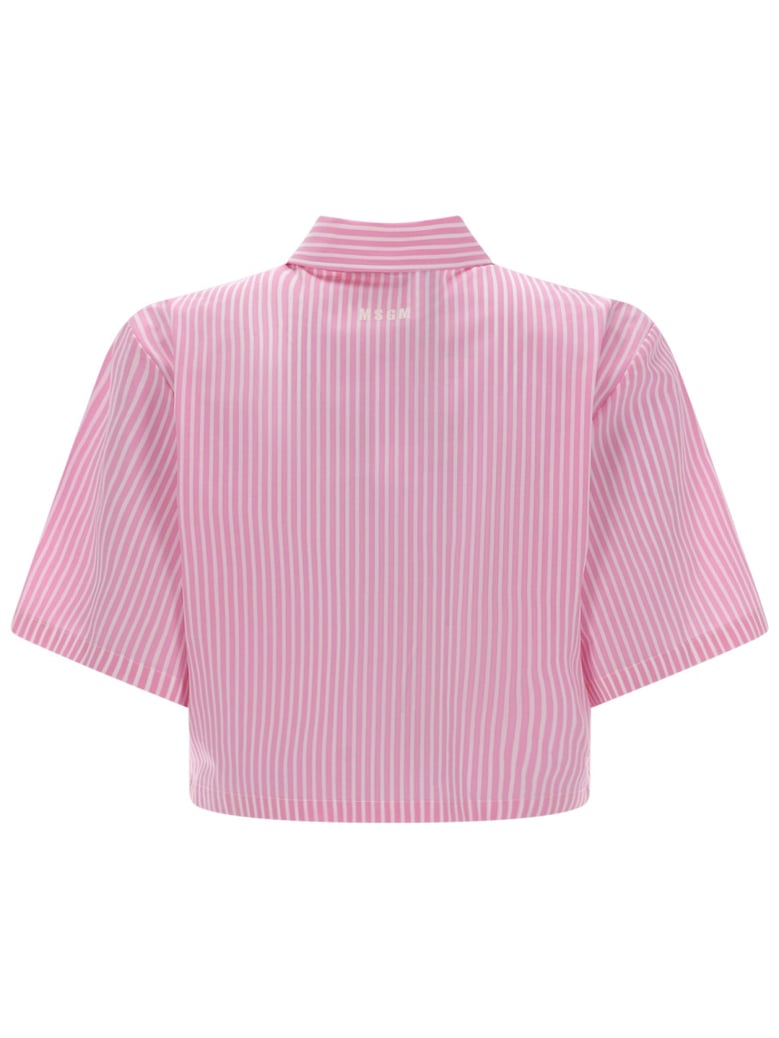 cropped shirt pink by Selfnex