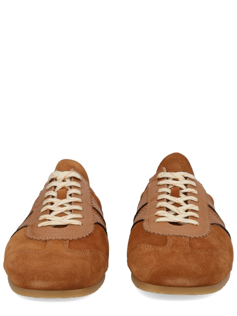 sneaker mule suede brown by Selfnex