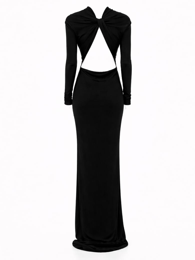 asymmetrical evening dress by Selfnex