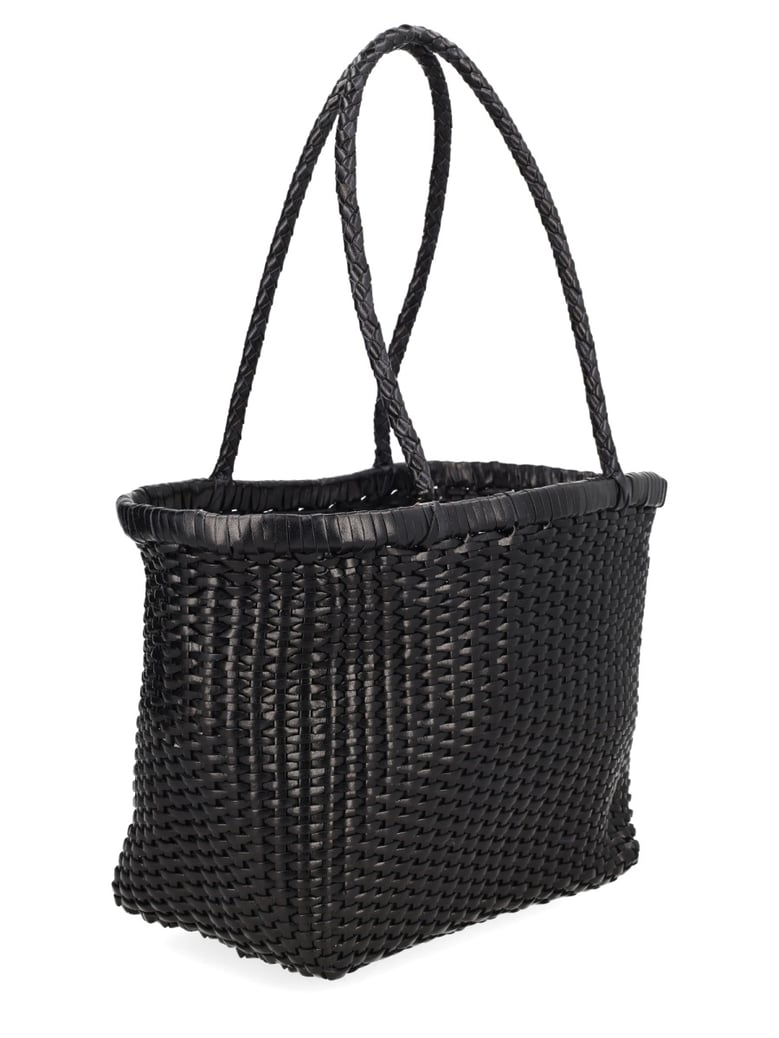 shoulder bag b weave black leather by Selfnex