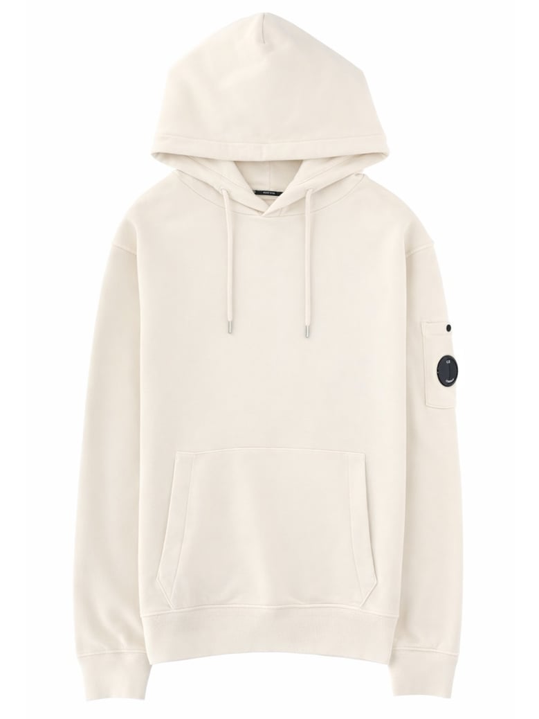 hooded sweatshirt ivory by Selfnex