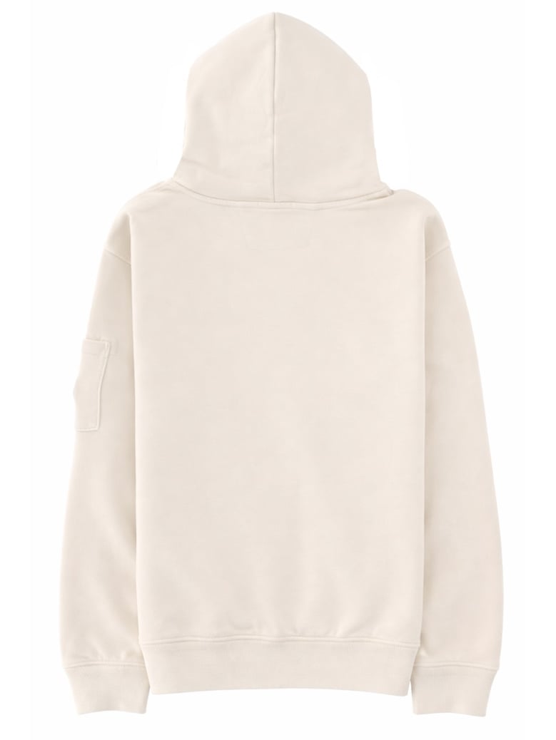 hooded sweatshirt ivory by Selfnex