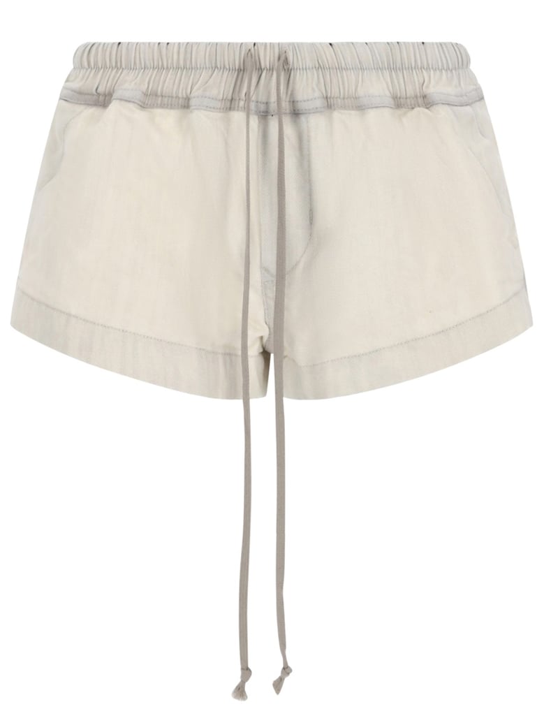 denim shorts white by Selfnex