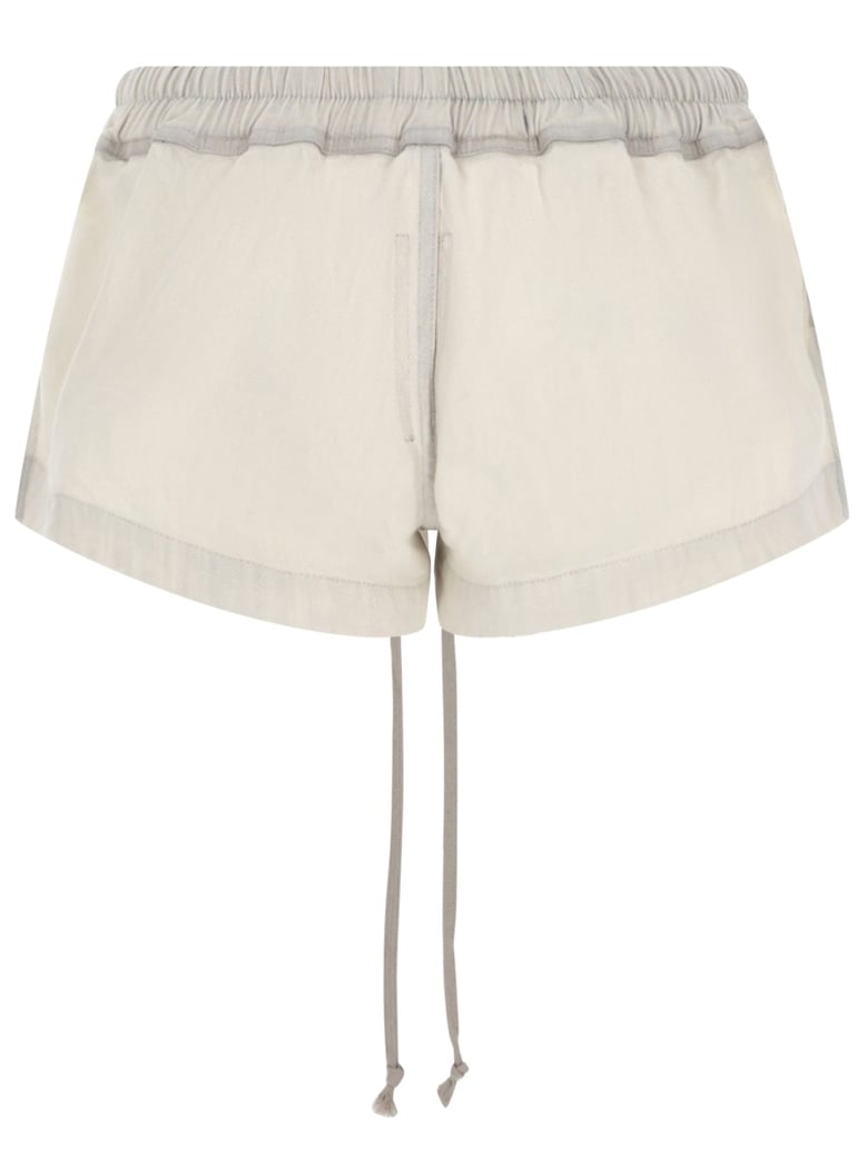 denim shorts white by Selfnex