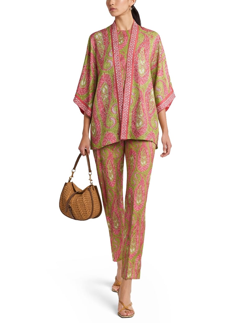 bootcut trousers paisley multicolour by Selfnex