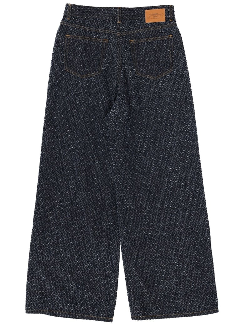 tweed baggy fit jeans by Selfnex