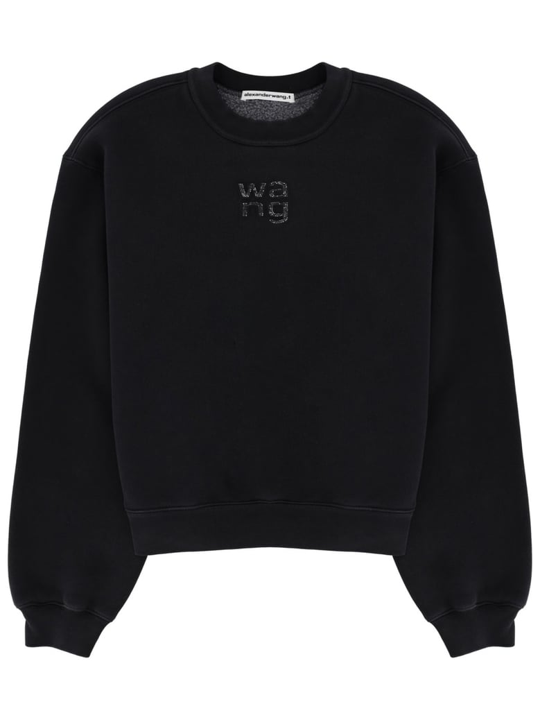 black sweatshirt with logo by Selfnex