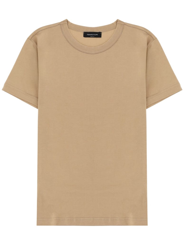 cotton t-shirt in beige by Selfnex