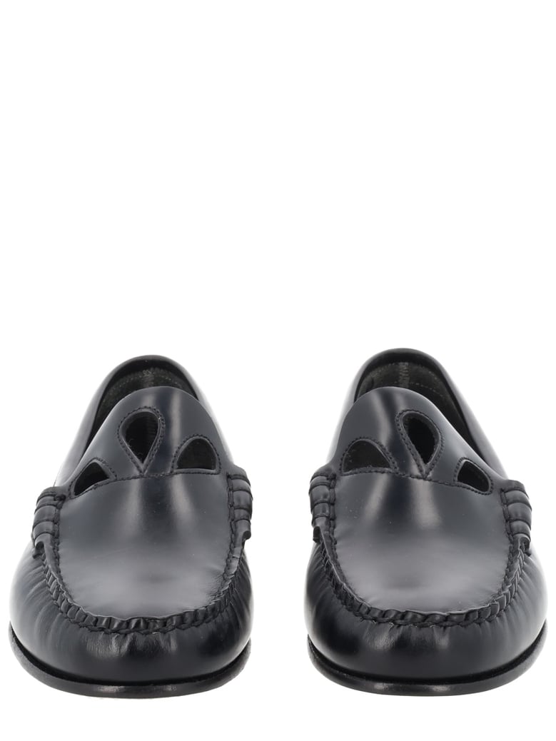 moccasin with cut-out detail black by Selfnex
