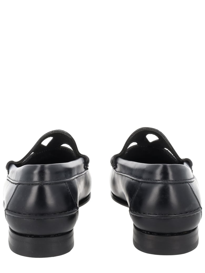 moccasin with cut-out detail black by Selfnex