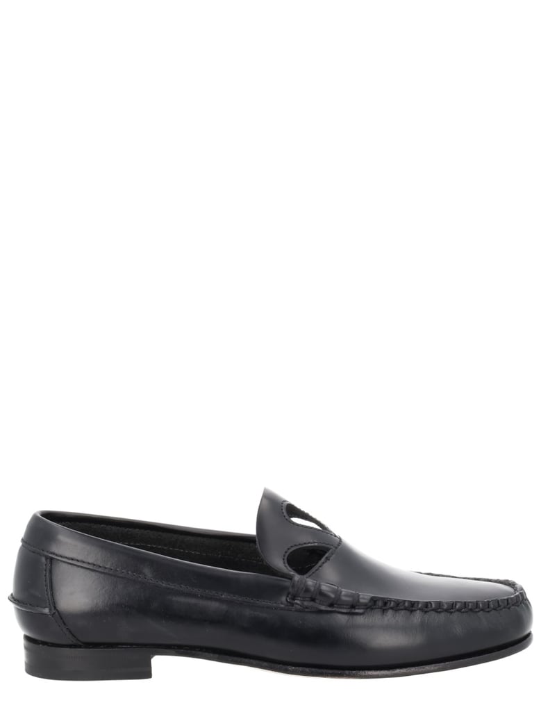 moccasin with cut-out detail black by Selfnex