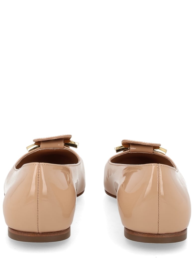 ballerina gancini calf leather beige by Selfnex