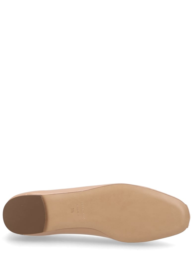 ballerina gancini calf leather beige by Selfnex