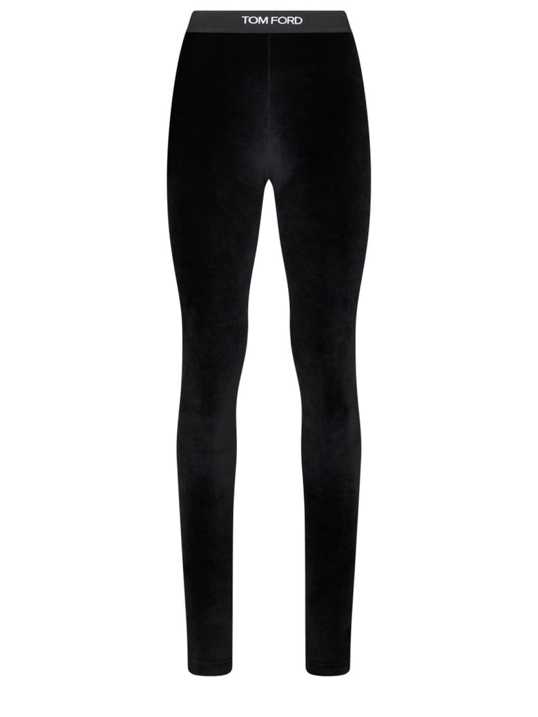 logo leggings in black by Selfnex