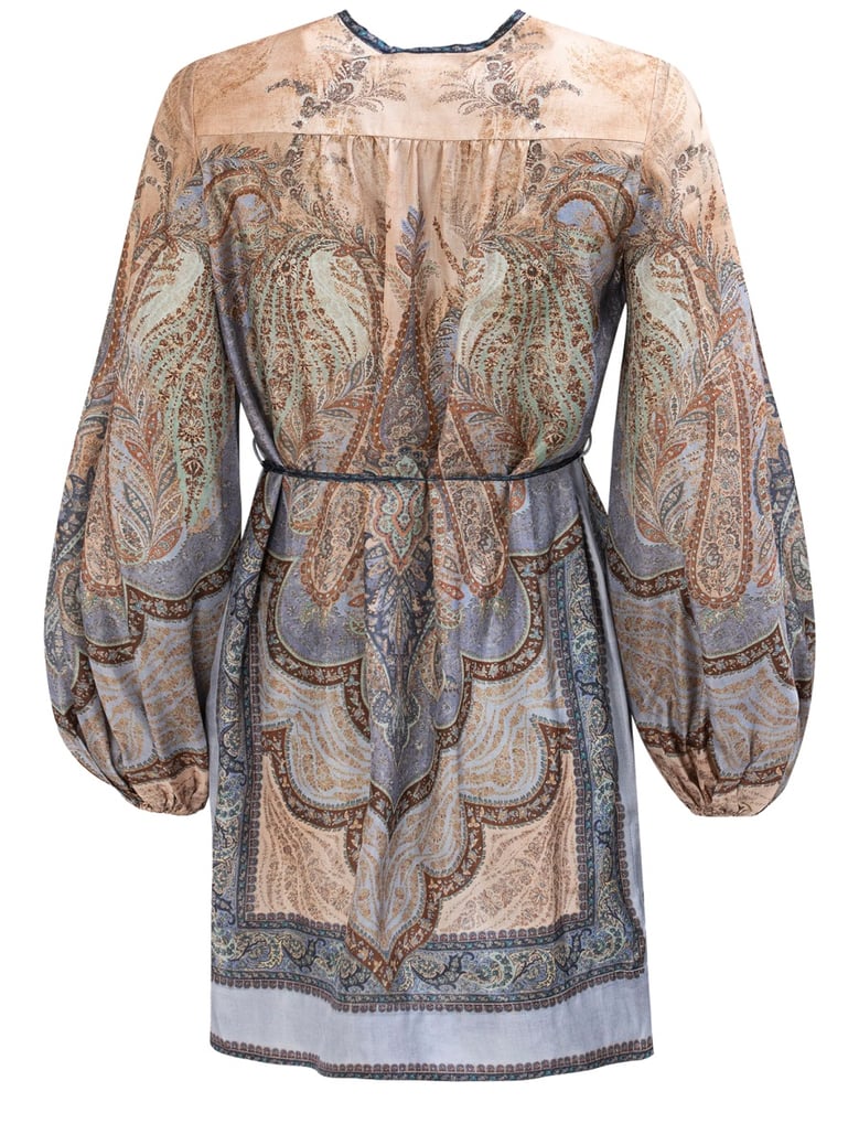 multicolour silk tunic by Selfnex