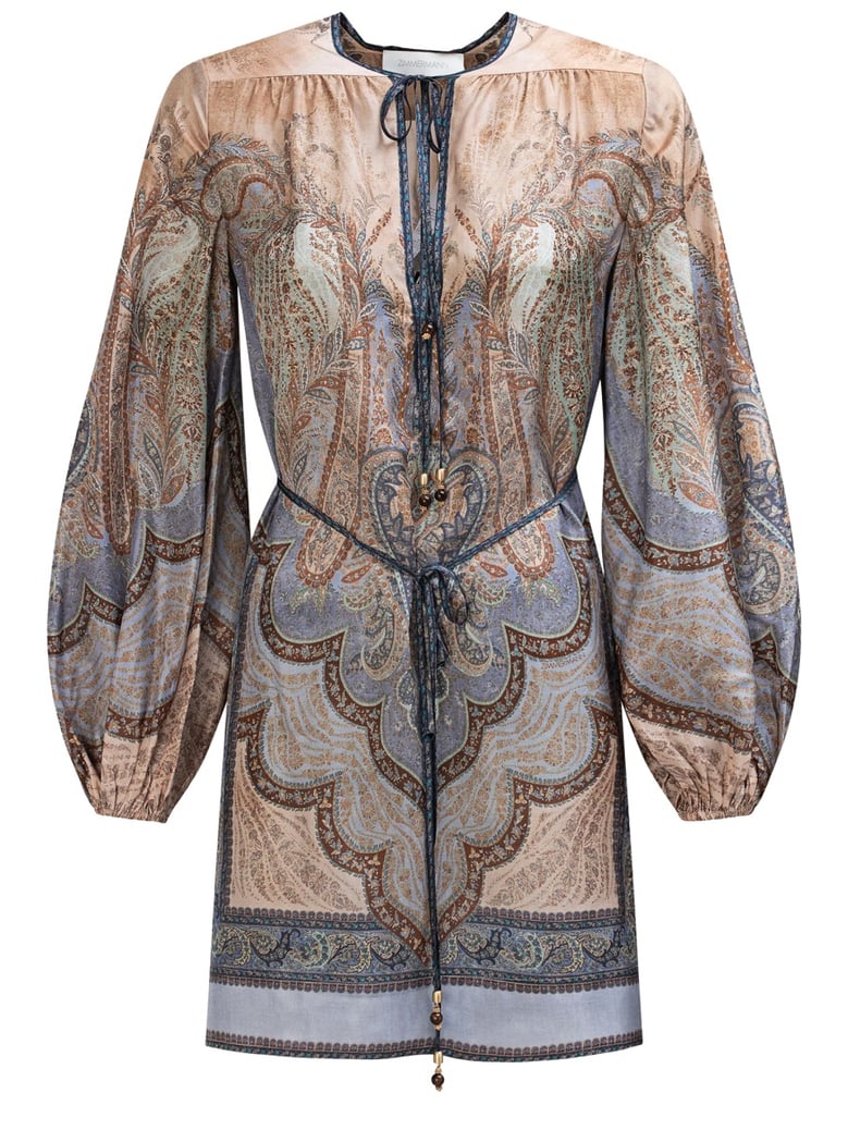 multicolour silk tunic by Selfnex