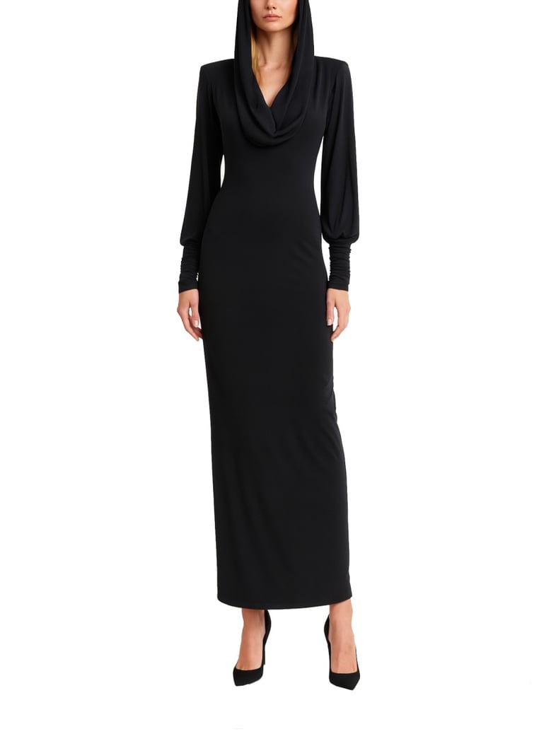 long dress with hood by Selfnex