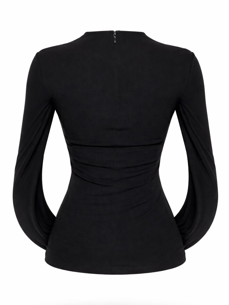 draped back top by Selfnex