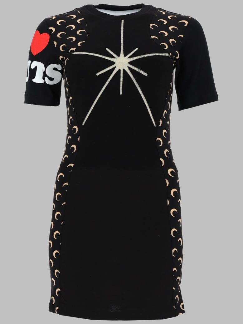 mini dress upcycled black by Selfnex